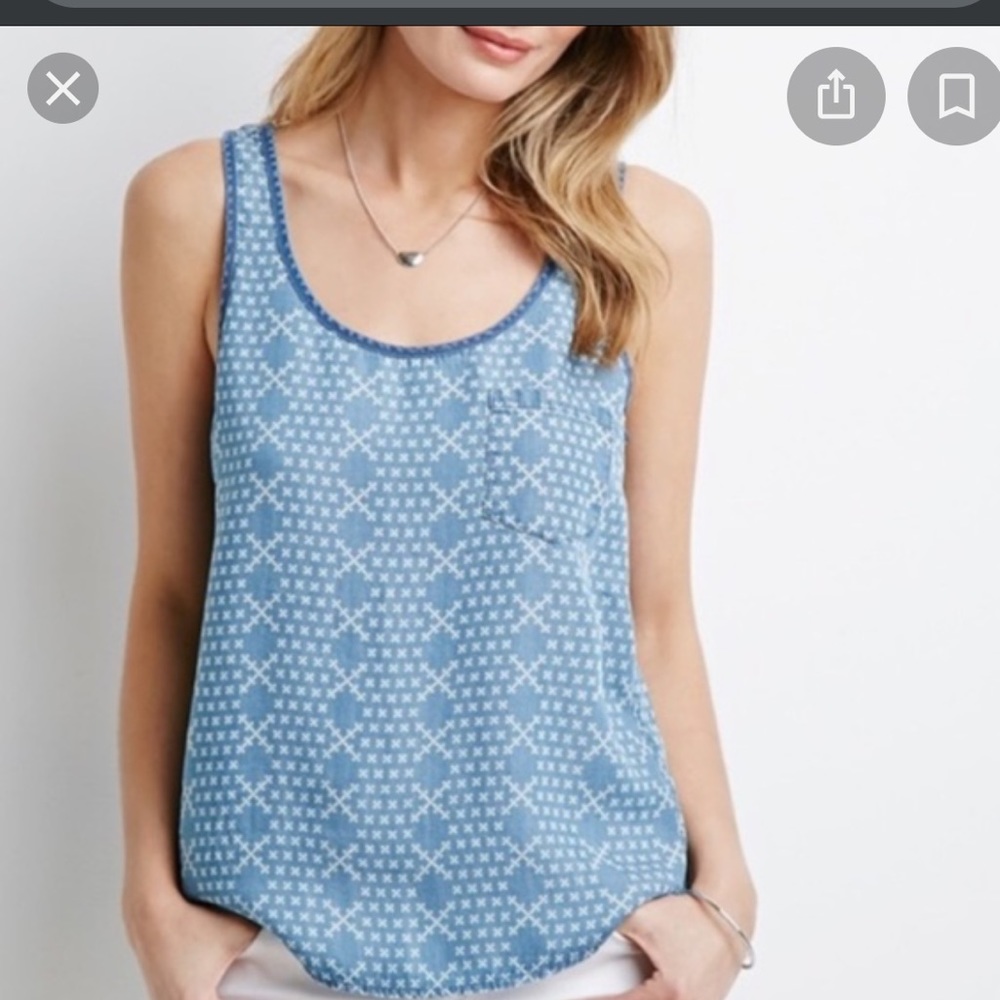 Chambray tank top